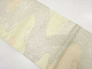 アンティーク　流水模様織り出し袋帯(着用可)